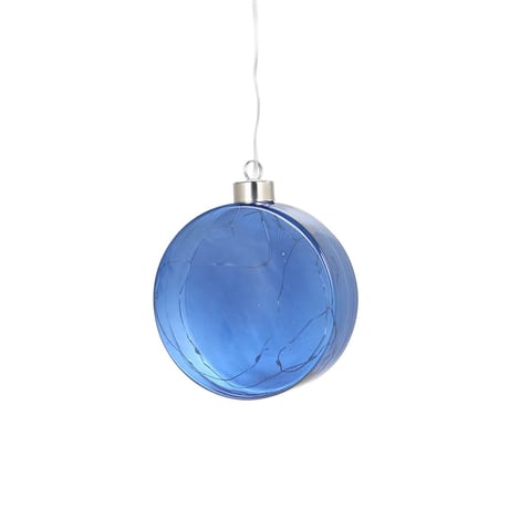 LED DISK GLASS S BLUE