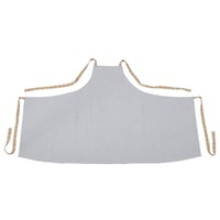 Apron with ribbon  Light gray