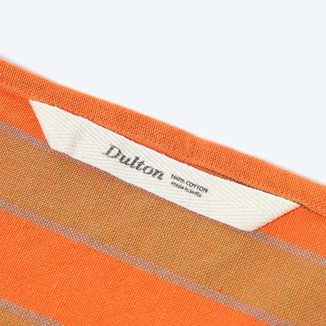 KITCHEN CLOTH BORDER ORANGE/BEIGE