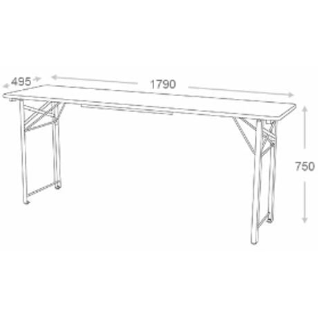 Beer bench  130/Dark green