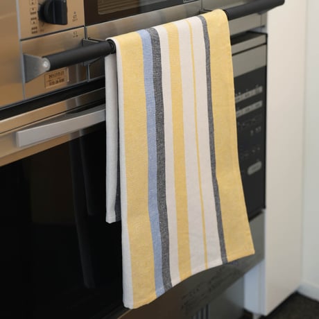 KITCHEN CLOTH STRIPY YELLOW/BLUE