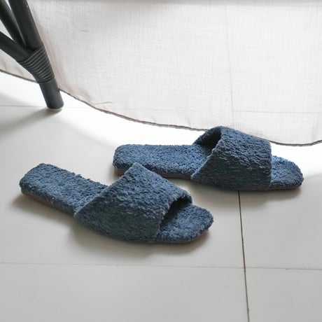 DURA-SOLE SLIPPERS MEN CURLY BLUE