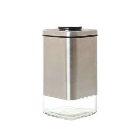Cube jar with press lid. S