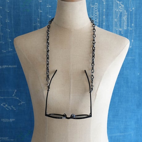 ACETATE CHAIN BACK-LOOP BLACK CRACK