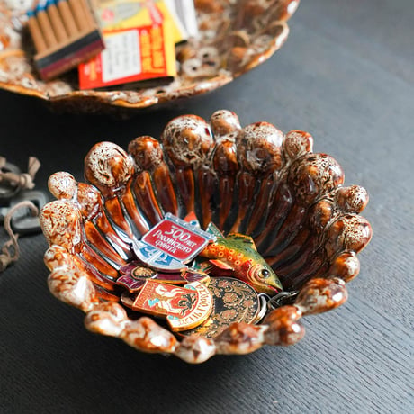 BROWN BEECH DECOR BOWL