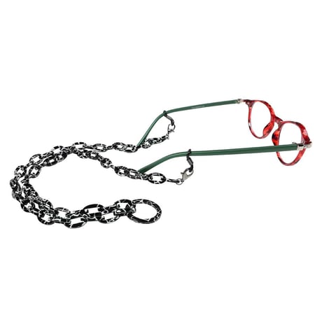 ACETATE CHAIN BACK-LOOP BLACK CRACK