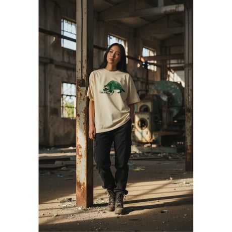 L&B Relax fit Beaver T-Shirt / Ivory