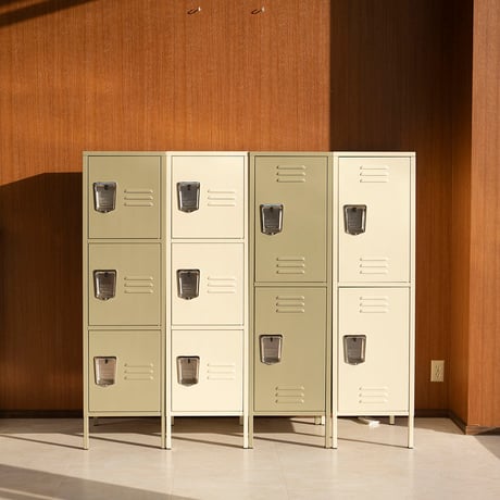 STEEL LOCKER 3DOOR MOSS GRAY