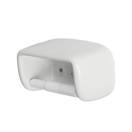 Porcelain toilet paper holder