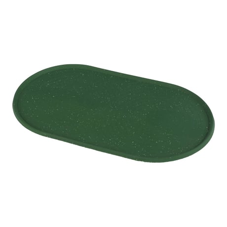 SILICONE PLACE MAT OVAL DARK GREEN