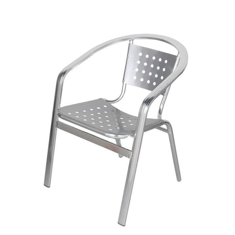 Aluminum cafe chair