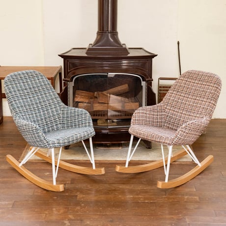 ROCKING CHAIR S TWEED BLUE