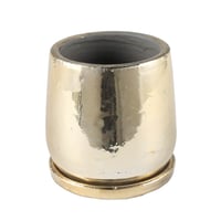 Round pot M / Gold