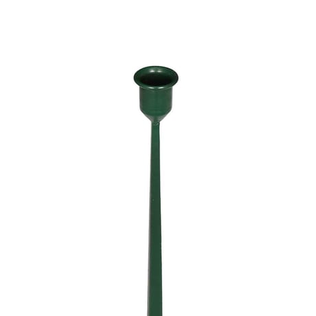 IRON CANDLE HOLDER DIAMOND GREEN L