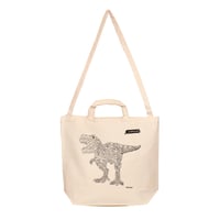 2way tote bag　Natural / T-REX MIX