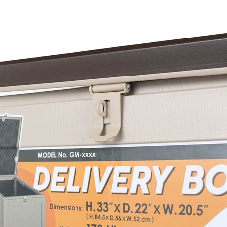 Delivery box brown