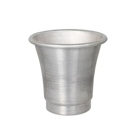 Aluminum pot with saucer