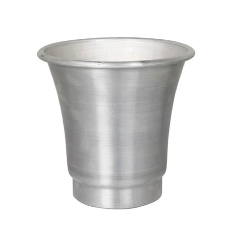 Aluminum pot with saucer