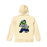 "CHARR" L&B Dinosaur Hoodie -Kids- / Natural