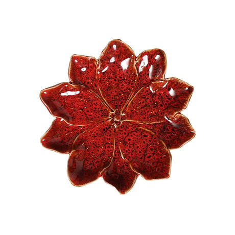 DAHLIA FLOWER DECOR PLATE