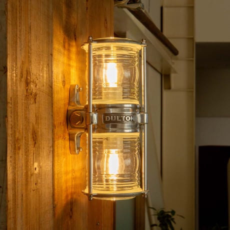 ALUMINUM TWIN GLASS WALL LAMP