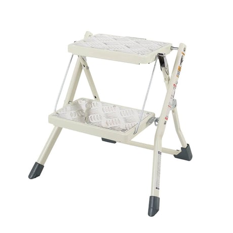 Folding 2-steps ladder Galvanized