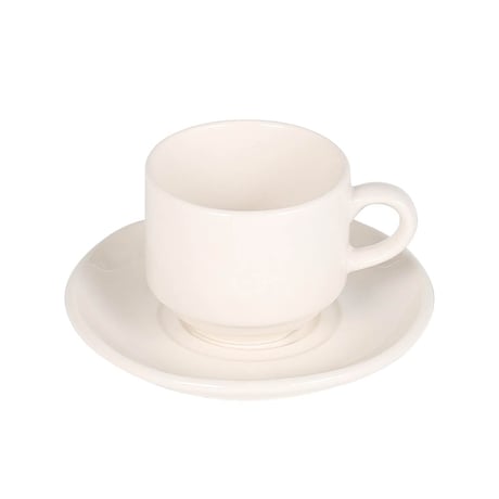 Land stacking cup & saucer