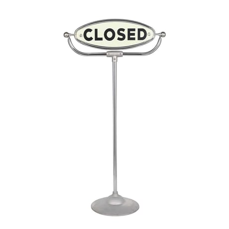Open-closed sign stand