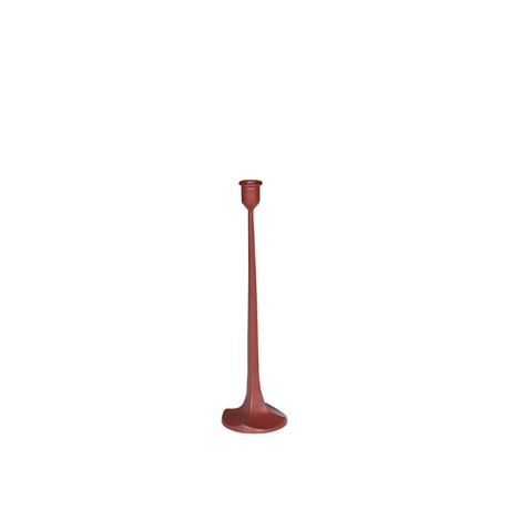 IRON CANDLE HOLDER DIAMOND RED M