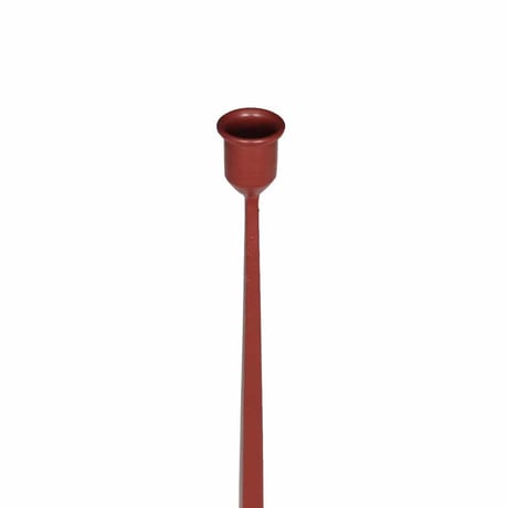 IRON CANDLE HOLDER DIAMOND RED M