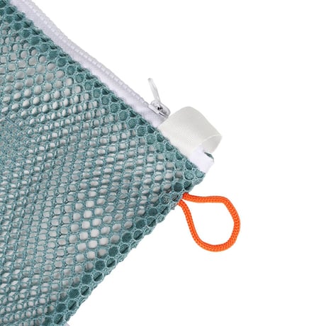 MESH POUCH M GRAY GREEN