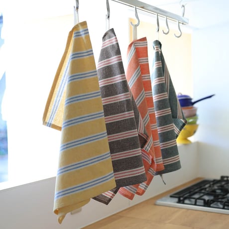 KITCHEN CLOTH STRIPE KHAKI