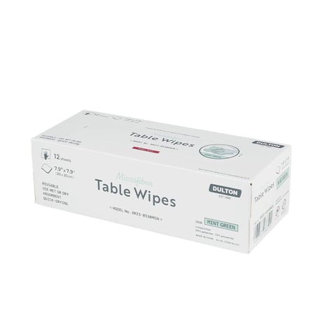 Microfiber table wipes
