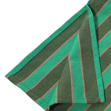 KITCHEN CLOTH BORDER BROWN/GREEN