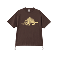 L&B Relax fit Beaver T-Shirt / Dark Chocolate