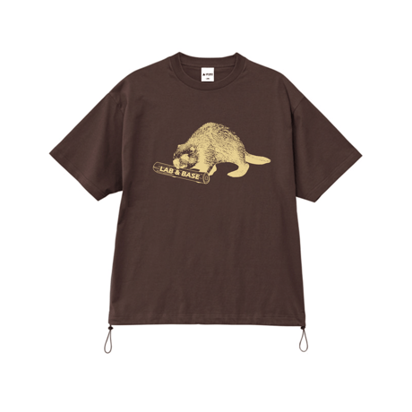 L&B Relax fit Beaver T-Shirt / Dark Chocolate