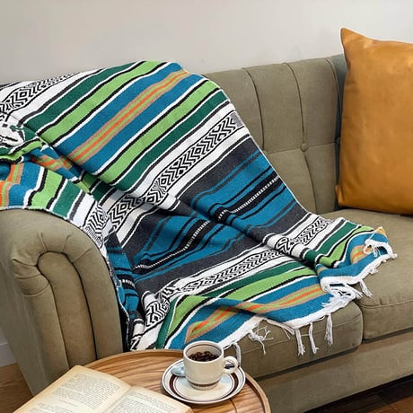 MEXICAN THROW BLUE