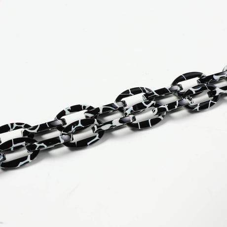 ACETATE CHAIN BACK-LOOP BLACK CRACK