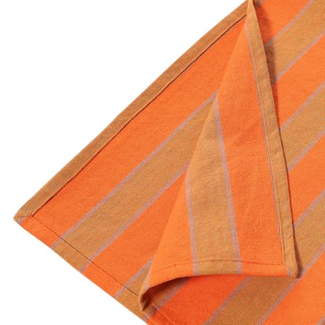 KITCHEN CLOTH BORDER ORANGE/BEIGE