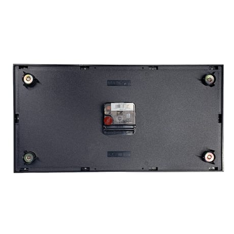 DOUBLE FACE CLOCK RECTANGLE GRAY