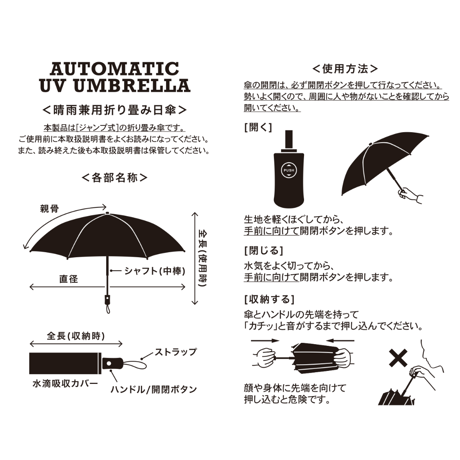 AUTOMATIC UV UMBRELLA SILVER