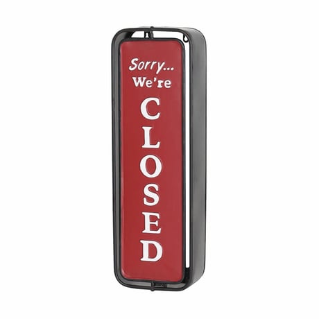 Wall mount spinner sign open-closed　　Black