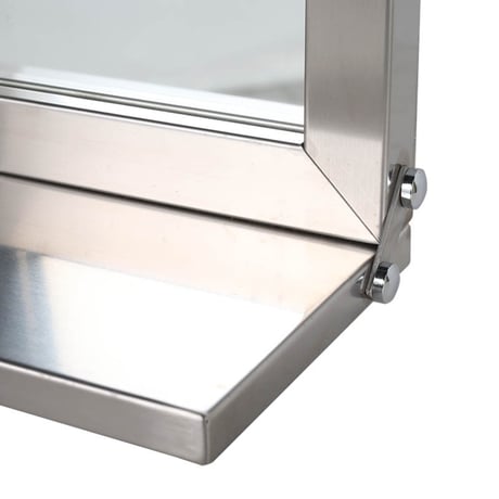 Stainless steel frame mirror with bracket