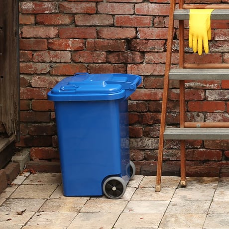 PLASTIC TRASH CAN 45L BLUE
