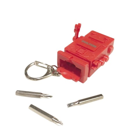 TOOL KEY CHAIN "ROBOT" RED