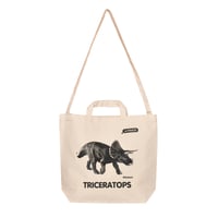 2way tote bag　Natural / トリケラトプス