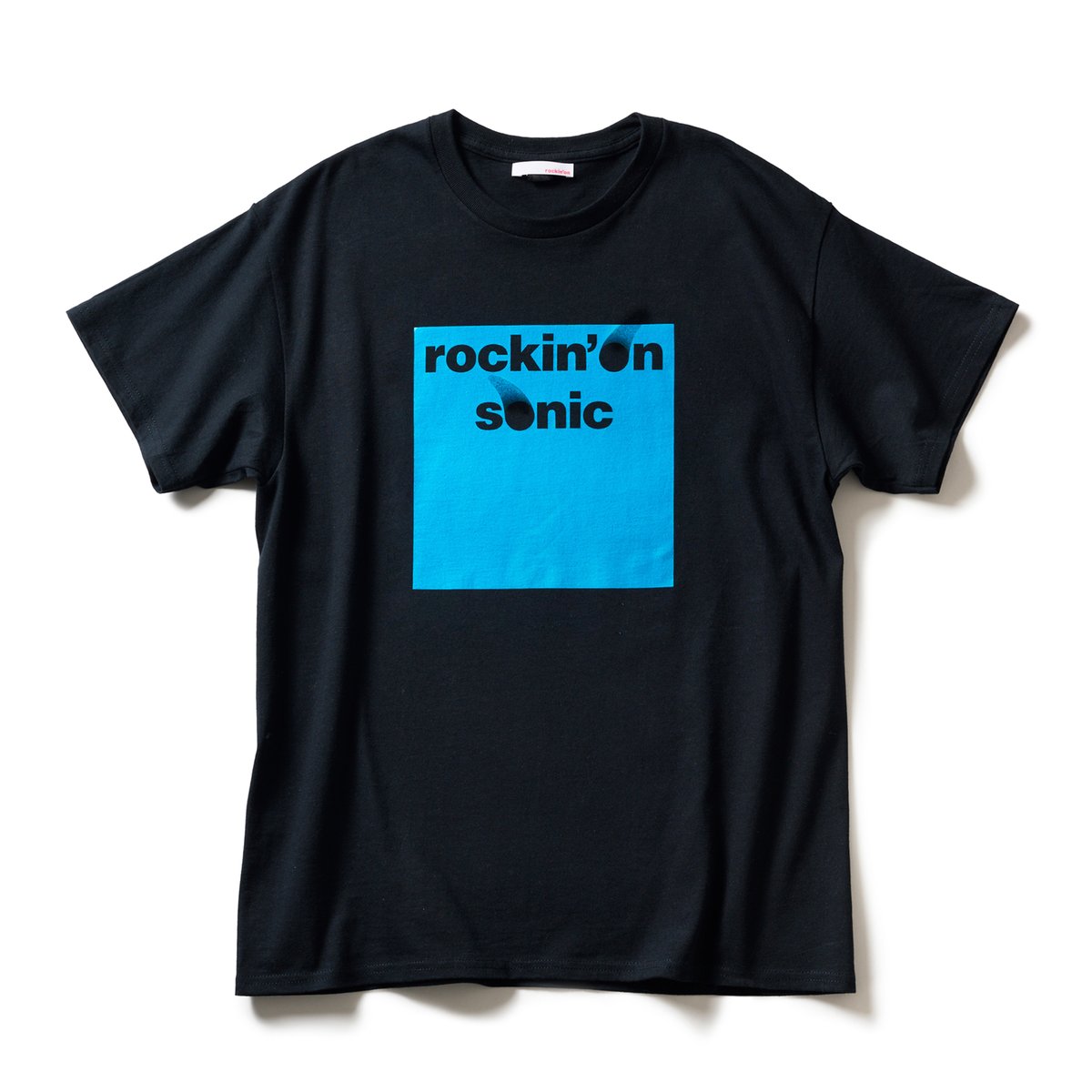 rockin'on ロッキンオンソニック ロゴTシャツ ブラック/ブルー L ロゴTシャツ ブラック B | rockin'on sonic