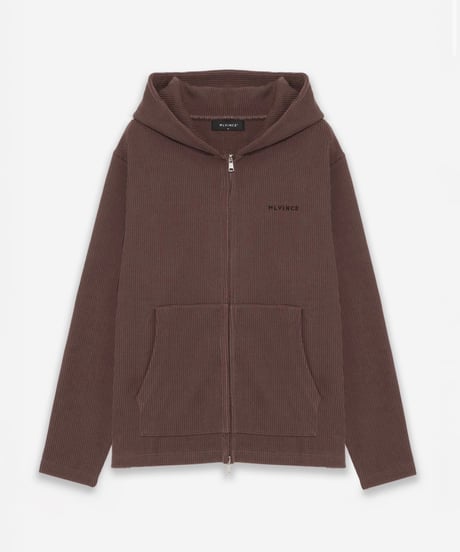 MLVINCE】KNIT ZIP HOODY – STONE BROWN | JUNGROOVE
