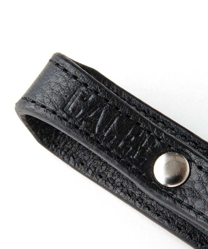 CALEE】STUDS LEATHER SNAP KEY RING | JUNGROOVE