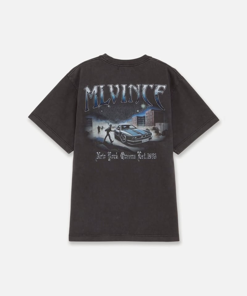 MLVINCE】MLV MOTORS S/S TEE – WASHED BLACK | JU
